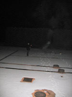 Milan p�i odpalov�n� raket