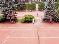 Pohled na are�l z dronu