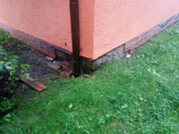 Oprava soklu budovy