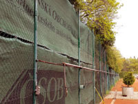 Pohled na opraven� plot