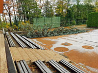 Spadl� strom na centr�ln�m dvorci