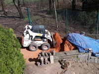 Rozvoz antuky Bobcatem