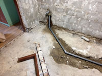 Rozvody vody v podlaze