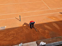 Ren� Halapatsch p�i �prav� dvorc�