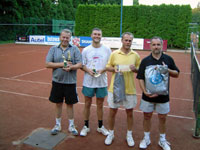 Finalist tyhry od 80 let zleva :  Radek Ban, Petr Star, Jan Blank, Lubomr Figura
