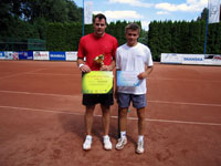 Finalist dvouhry do 37 let zleva :  Richard Krl, Petr Vitsek