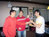 P�ed�v�n� cen v�t�z�m zleva :  Richard Kr�l, Petr Lipina, Vlastimil Wojnar