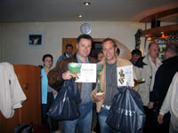 Finalist dvouhry zleva :  Radek Pink, Ivo Polch