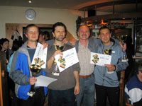 Finalist tyhry zleva :  Roman Hlauek, Richard Konderla, Petr Gavlas, Ivo Klr