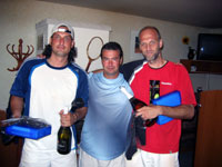 Z�v�r turnaje zleva :  Ji�� Bedn��, Milan Rusz, Tom� Zoubek