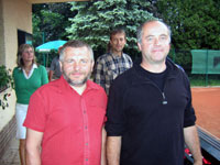 Zbry po turnaji zleva :  Petr abka, Ale Dobesch
