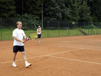astnci turnaje zleva :  Filip Grim, Michal Krenelok