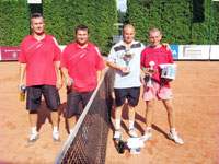 Finalist tyhry do 79 let zleva :  Vladislav Sagan, Jan Sagan, Ji Maec, Marek Mojk