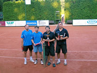 Finalist tyhry do 79 let zleva :  Petr Geryk, Ivo Brodeck, Vladislav Sagan, Jan Sagan