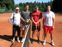 astnci semifinle zleva :  Radek Nmk, Tom Urbaniec, Richard Krl, Petr Lipina