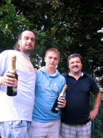 1.m�sto zleva :  Ji�� Bedn��, Mat�j Hu�ka