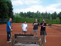 astnci turnaje zleva :  David konderla, Miroslav Pastuszek, Michal Niemiec, Richard Konderla