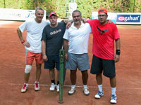 O 3.msto zleva :  Jan Jadamus, Petr Ochman, Roman Huka, Petr Sikora