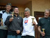 Medailist tyher zleva :  Jan Konderla, Vladislav Sagan, Milan Lysek, Vladislav Szlaur