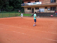 astnci turnaje zleva :  Martin Polach, Martin Polach junior