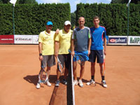 Semifinalist zleva :  Jaroslav Bulawa, Petr Sikora, Tom Zoubek, Jakub Zoubek