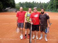 O 3.m�sto zleva :  Janusz Guzdek, Piotr Pozdzal, Vladim�r Kyli�n, Radek Kren�elok