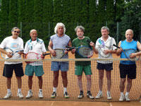 Spolen foto Senior Cup zleva :  Karel Moko, Ivo Zlatnk, Frantiek up, Vlastimil epick, Petr Palovsk, Miroslav Sieder