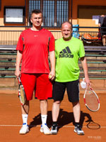 astnci turnaje zleva :  Jan Sagan, Zdenk Psczolka