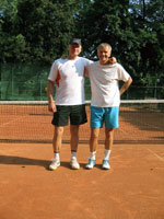 ��astn�ci turnaje zleva :  Milo� Jadamus, Jan Jadamus