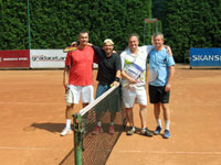 Semifinalist� zleva :  Jan Sagan, Vladislav Sagan, Ren� Farga�, Petr Klus