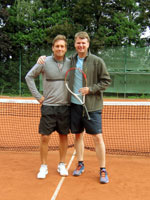 astnci turnaje zleva :  Vlastimil Klr, Martin Baanovsk