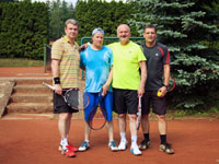 astnci turnaje zleva :  Martin Herman, Lumr Holeksa, Petr Gawlas, Hynek Firla