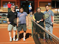 astnci turnaje zleva :  Wieslaw Rusz, Roman Tomis, Vladimr Sagan, Igor Wilk