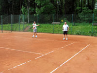 ��astn�ci turnaje zleva :  Roman Hu�ka, Petr Ki�mer