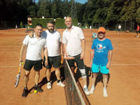 astnci turnaje zleva :  Vclav Noga, Jaroslav Raka, Martin Zoubek, Pavel Buza