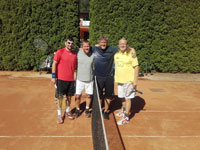 astnci turnaje zleva :  Jan otkovsk, Petr Zoubek, Ivo ern, Miroslav Zoubek