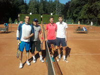 astnci turnaje zleva :  Ji Bedn, Petr Sikora, David Zoubek, Jakub Zoubek