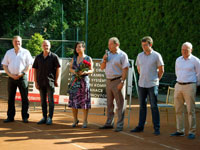 Zahjen turnaje zleva :  Ren Farga, Marin Blako, Vra Palkovsk, Petr Skudrzyk, Lumr atran, Miroslav Bradna
