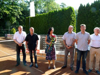 Zahjen turnaje zleva :  Ren Farga, Marin Blako, Vra Palkovsk, Petr Skudrzyk, Lumr atran, Miroslav Bradna