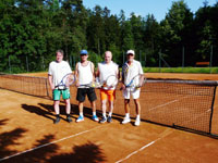 astnci tyhry zleva :  Vlastimil epick, Karel Moko, Miroslav Sieder, Ivo Zlatnk