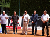 Slavnostn zakonen zleva :  Vlastimil Panek, Marin Blako, Petr Skudrzyk, Miroslav Novek, Ren Farga