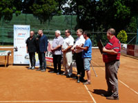 Slavnostn zakonen zleva :  Marin Blako, Miroslav Novek, Vlastimil Panek, Petr Skudrzyk, Ren Farga, Zdislav Csepcsar, Petr Vlek
