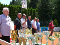 Slavnostn zakonen zleva :  Vlastimil Panek, Marin Blako, Petr Skudrzyk, Miroslav Novek, Ren Farga, Zdislav Csepcsar, Petr Vlek