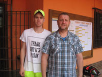 astnci turnaje zleva :  Marek Plechek, Pavel Plachetka