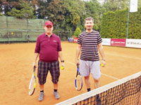 astnci turnaje zleva :  Daniel Kohut, Tom Gill