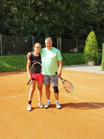 astnci turnaje zleva :  Dominika Zoubkov, Milan Rusz