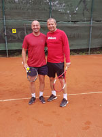 ��astn�ci turnaje zleva :  Du�an Adam��k, Michal Pitucha