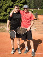 astnci turnaje zleva :  Robert Pszczolka, Daniel Klimek