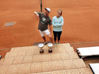 Zahjen turnaje :  Petr Zoubek, Dominika Zoubkov