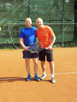 ��astn�ci turnaje zleva :  Du�an Adam��k, Anton�n Ho�a